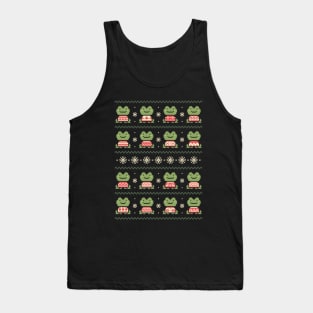 Frogs In Sweaters (Dark) Tank Top